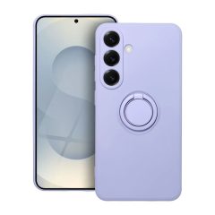 Samsung S25 készülékhez szilikon gyűrűs tok, lila