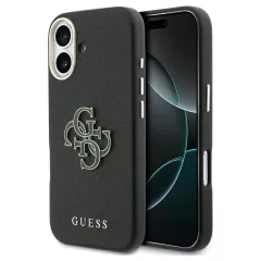   GUESS tok iPhone 17 készülékhez GUHCP17S5PS4RGGK PU FW Resin Logo fekete