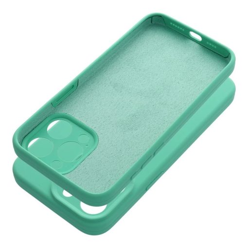 iPhone 15 Pro Max készülékhez szilikon tok 2 mm menta