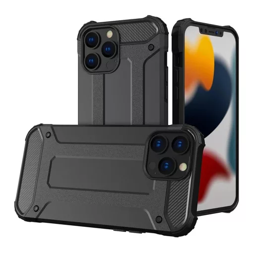 iPhone 14 PRO MAX készülékhez Armor tok fekete