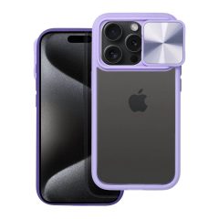 iPhone 15 PRO MAX készülékhez Slider tok lila