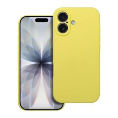 iPhone 17 készülékhez szilikon tok 2 mm, sárga