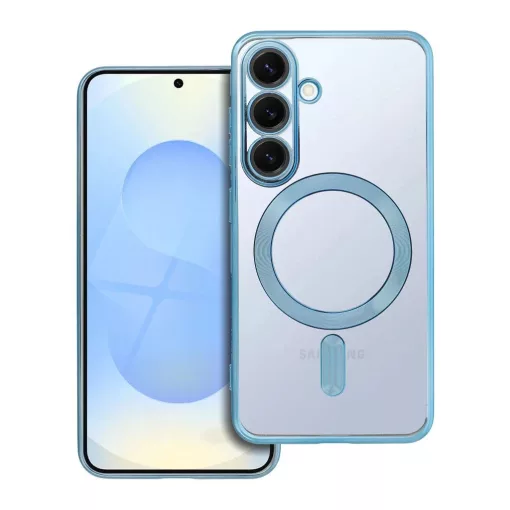 Samsung S25 készülékhez Electro Mag Cover MagSafe-kompatibilis tok kék