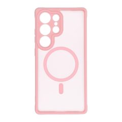   Samsung S24 FE készülékhez MagSafe-kompatibilis Full Matte Mag Cover tok, világos rózsaszín
