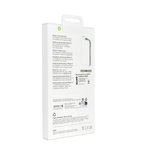 iPhone 17 szilikontok MagSafe-dal készülékhez lila köd