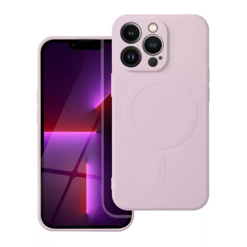 Silicone Mag Cover tok MagSafe-kompatibilis iPhone 17 Pro Max készülékhez rózsaszín