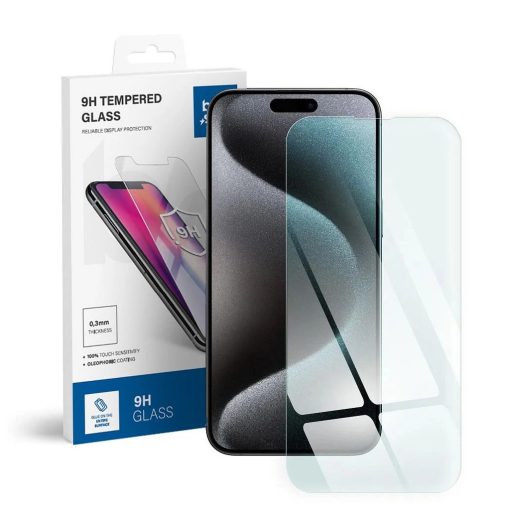 Edzett üvegfólia iPhone 15 Pro Max készülékhez Blue Star