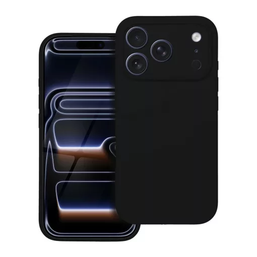 iPhone 17 PRO készülékhez szilikon tok 2mm fekete