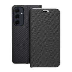   LUNA Book Carbon tok Samsung Galaxy A35 5G készülékhez, fekete