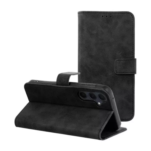 TENDER könyvtok Samsung Galaxy A35 5G készülékhez, fekete