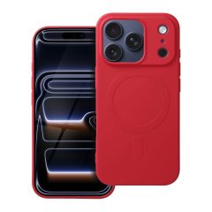   Silicone Mag Cover (big hole) MagSafe-kompatibilis iPhone 17 Pro készülékhez tok, piros