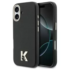   KARL LAGERFELD tok iPhone 17 készülékhez MagSafe-kompatibilis KLHMP17S5PGFKHGK (PU FW w/ KHead Logo) fekete