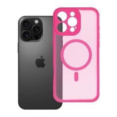   iPhone 16 PRO MAX készülékhez Full Matte Mag Cover tok, MagSafe-kompatibilis, rózsaszín