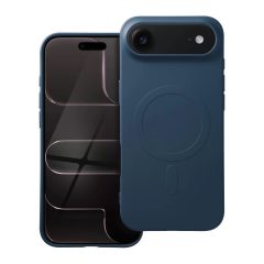   Szilikon Mag Cover tok iPhone 17 Air készülékhez, MagSafe-kompatibilis (nagy kivágás), kék