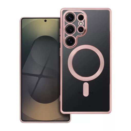 Samsung S25 ULTRA készülékhez Electro Mag tok MagSafe-kompatibilis aranyrózsa