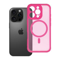   iPhone 16 PRO készülékhez Full Matte Mag Cover tok MagSafe-kompatibilis, rózsaszín