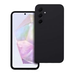   Samsung A35 5G készülékhez 2 mm vastag szilikon tok fekete