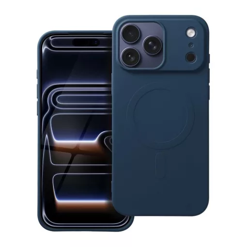 Silicone Mag Cover (big hole) tok MagSafe-kompatibilis iPhone 17 Pro Max készülékhez kék