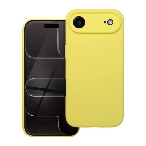 iPhone 17 AIR készülékhez 2 mm-es szilikon tok sárga