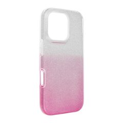   iPhone 16 PRO készülékhez tok Shining átlátszó rózsaszín