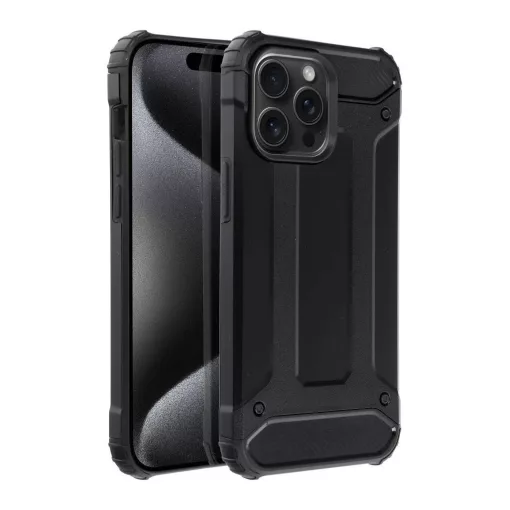 iPhone 15 PRO MAX készülékhez Armor tok fekete