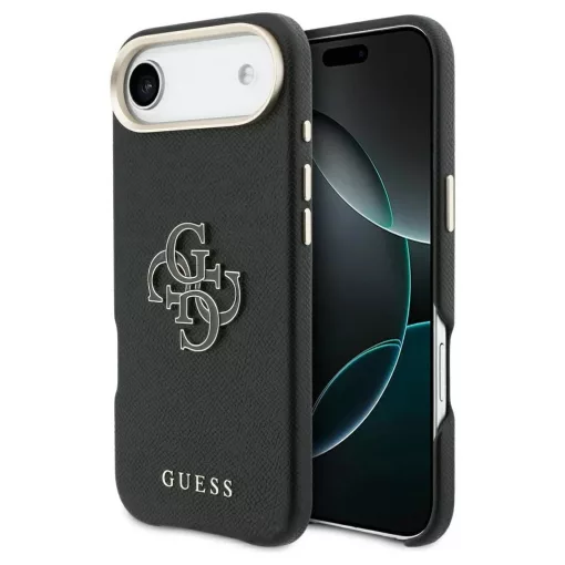 GUESS tok iPhone 17 Air készülékhez GUHCP17M5PS4RGGK (PU FW Resin Logo) fekete