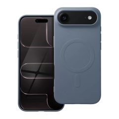   iPhone 17 Air készülékhez szilikon tok, MagSafe-kompatibilis, nagy kivágással, világoskék