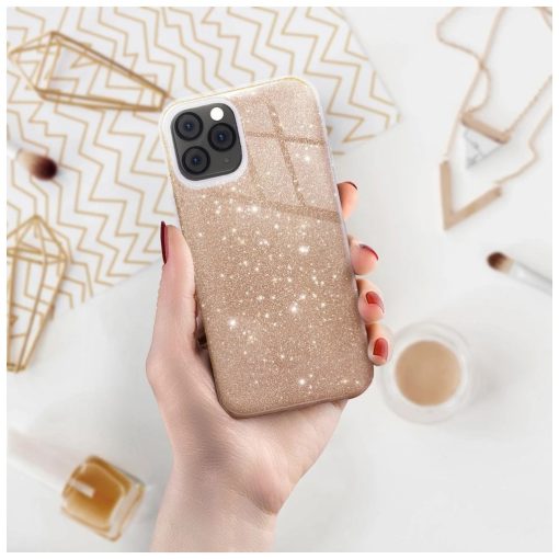 iPhone 16 PLUS tok készülékhez csillogó arany