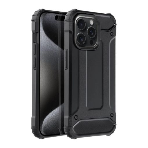 iPhone 15 Pro készülékhez Armor tok fekete