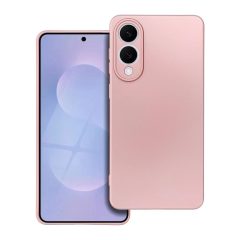 Samsung S25 EDGE készülékhez tok, metál rózsaszín