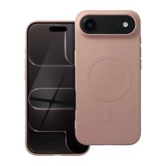   Szilikon Mag Cover tok (nagy kivágással), MagSafe-kompatibilis, iPhone 17 Air készülékhez, rózsaszín