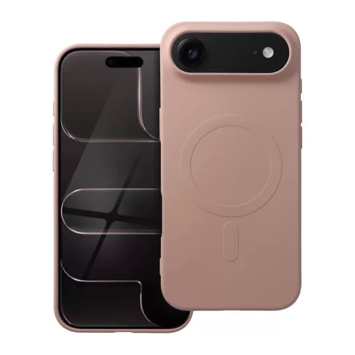 Szilikon Mag Cover tok (nagy kivágással), MagSafe-kompatibilis, iPhone 17 Air készülékhez, rózsaszín