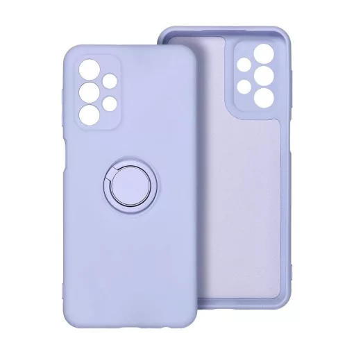 Samsung Galaxy A35 5G készülékhez Silicone Ring tok lila