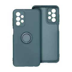   Samsung Galaxy A35 5G készülékhez szilikon tok gyűrűvel, zöld