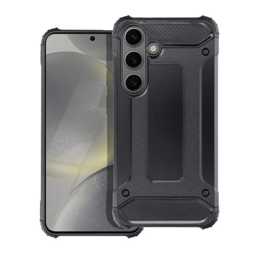 Samsung Galaxy S24 készülékhez Armor tok fekete