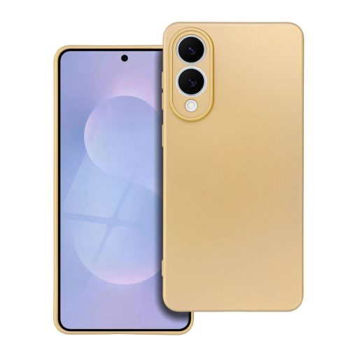 Samsung S25 EDGE készülékhez tok metál arany