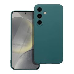 Samsung S24 készülékhez matt tok sötétzöld