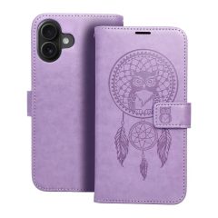   MEZZO könyvtok iPhone 16 Plus készülékhez Dreamcatcher lila