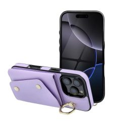   iPhone 16 PRO MAX készülékhez Wonder pénztárcás tok lila