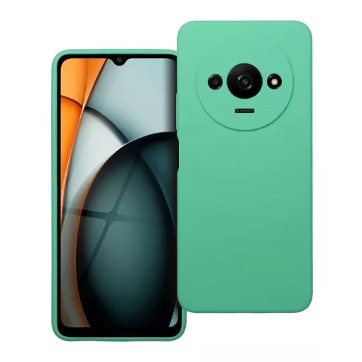 Xiaomi Redmi A3 4G készülékhez 2 mm-es szilikon tok mentazöld