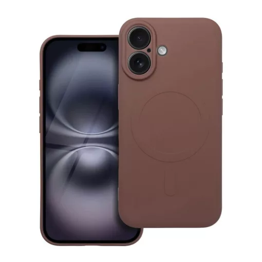 SILICONE MAG COVER MagSafe-kompatibilis tok iPhone 17 Air készülékhez – barna