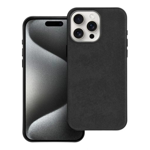 Woven Mag Cover tok iPhone 15 Pro Max készülékhez MagSafe-kompatibilis fekete