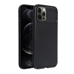 Carbon Premium tok iPhone 12 PRO MAX készülékhez fekete