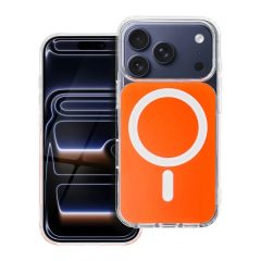   iPhone 17 Pro Max készülékhez Clear Fusion Mag tok MagSafe kompatibilis hermes narancs