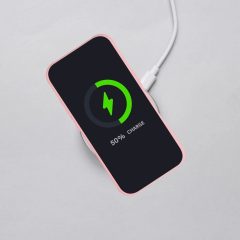   Samsung A17 készülékhez Full Matte Mag Cover tok MagSafe-kompatibilis világos rózsaszín