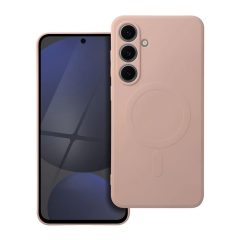   Silicone Mag Cover tok MagSafe-kompatibilis Samsung Galaxy A17 készülékhez, rózsaszín