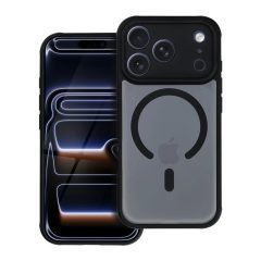   iPhone 17 Pro készülékhez Full Matte Mag Cover MagSafe-kompatibilis tok fekete