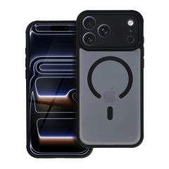  iPhone 17 Pro Max készülékhez Full Matte Mag Cover MagSafe-kompatibilis tok, fekete