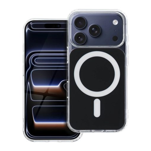 iPhone 16 PRO készülékhez tok Clear Fusion Mag Cover MagSafe-kompatibilis fekete