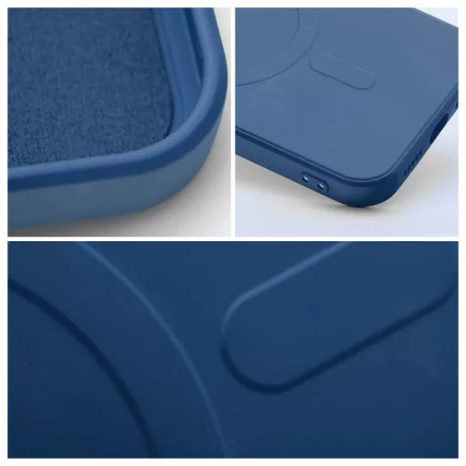 Silicone Mag Cover tok MagSafe-kompatibilis Samsung S25 FE készülékhez kék